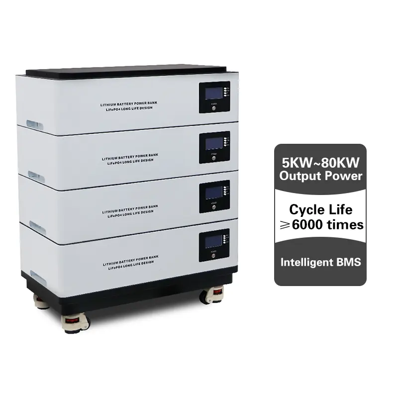 Baterai Lithium 200ah 300ah dapat ditumpuk, baterai Lithium 48v 100AH 10.000 kWh sistem penyimpanan energi baterai lifepo4