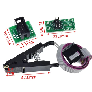 CH341 24 serie 25 EEPROM Flash BIOS USB programmatore modulo SOIC8 SOP8 Test Clip per EEPROM 93CXX / 25CXX / 24CXX KIT DIY - Product Image 3