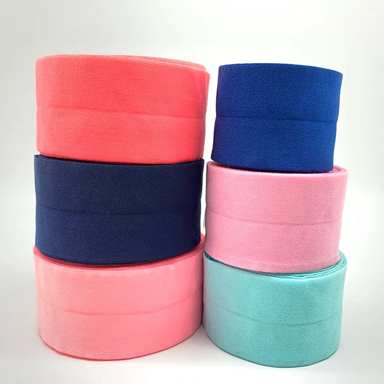 High quality fashion customization nylon Fold over elastic band Elastic ultra-thin