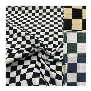 Designer Stoff Small Check Design 100% Polyester Jacquard Stoff 3D Muster Abaya Indonesien Stoff - Product Image 1