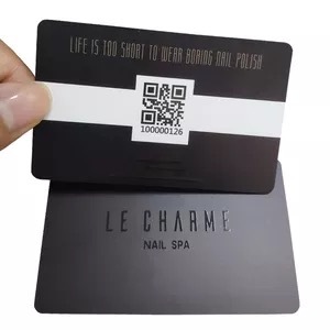 Tarjeta cuadrada de plástico de PVC con código QR NFC213 Tarjeta de visita cuadrada de redes sociales