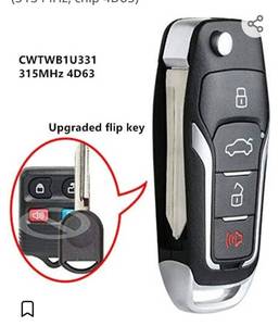 2000-2013 4 düğmeler 315mhz anahtarsız gitmek giriş Fob uzaktan anahtar Fcc Id cwtwb1ulincoln 4D63 Ford Lincoln Crown Victoria Mercury için - Product Image 2