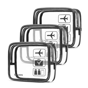BSCI ISO9001 Custom Logo PVC Cosmetic <strong>Pouch</strong> with Zipper, TSA Approved Clear Cosmetic Bags Wholesale - Product Image 2