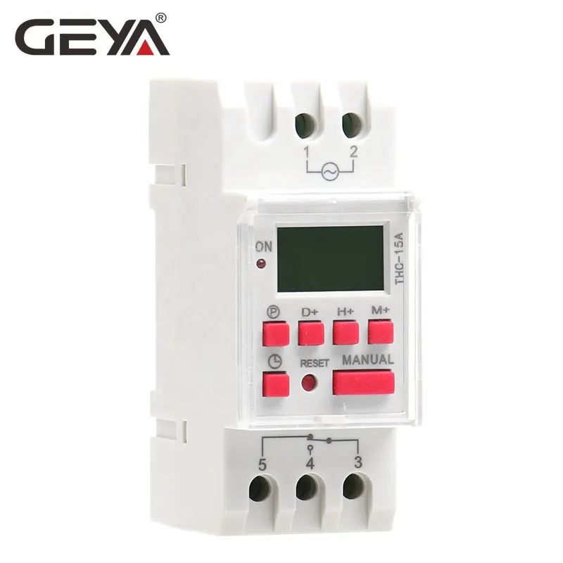 GEYA THC-15A AHC-15A Programmierbare Timer Digitale Elektrische Zeit Schalter Elektrische Wöchentliche Timer Schalter 12V 24V 48V 110V 220V