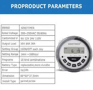 TM619 Timer per irrigazione da giardino 10A 16A 30A 3V batteria sostituibile 220V Timer intervallo di potenza Timer programmabile digitale - Product Image 3