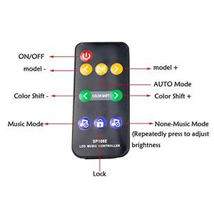 SP106E LED Musikregler adressierbar programmierbar Streifenlicht kabelloser Funkfernsteuerung Traumfarbe 9 TÜCKEL Pixel LED-Controller - Product Image 3