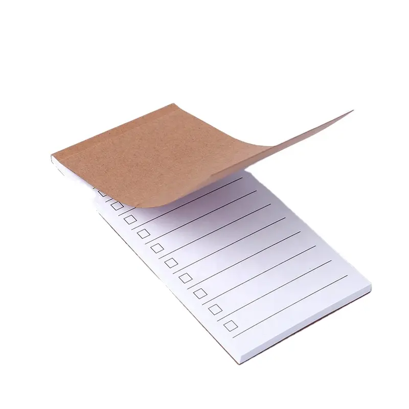 Bloco de papel Kraft de bolso para notas, bloco de notas para scrapbooking, papel de papelaria, lista de tarefas, bloco de notas para rasgar