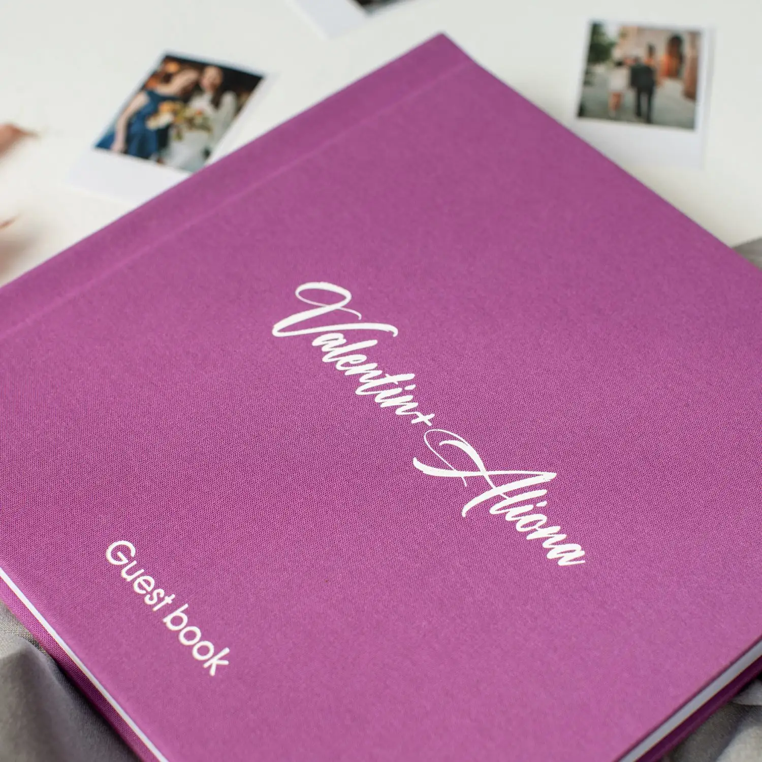 הדפסה מותאמת אישית מודרני שמלות כלה חתונה ספר אורחים ספר אורחים סימן אלבום תמונות