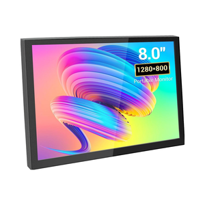 Tragbarer 8-Zoll-TFT-Mini-LCD-Display-Monitor mit Touchscreen mit einer Auflösung von 1280x800, kompatibel mit PC-Raspberry-Pi-Spiele konsolen