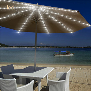 LED Umbrella String Light Wasserdicht 8 Beleuchtungs modus mit Fernbedienung für Camping zelte Weihnachten - Product Image 1