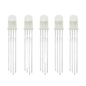 5MM colori colori RGB trasparente quadrupede LED perline F5 colore pieno comune negativo positivo comune LED Plug-In tubo luminoso - Product Image 4