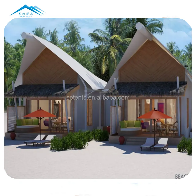 SEPI Maldives hôtel préfabriqué glamping villas pas cher préfabriqué minuscules maisons de luxe facile à assembler à vendre