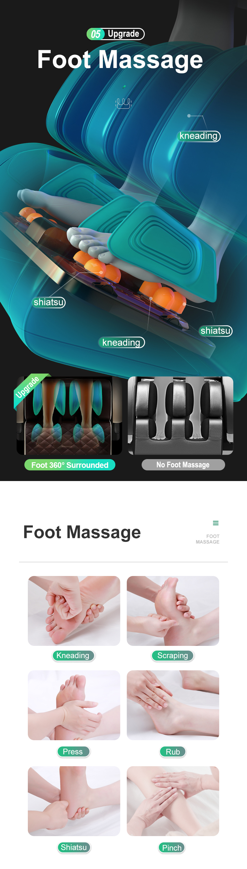 Jare M9 Factory OEM Cheap Price High Quality Foot Armchair Shiatsu Electric Massager Chair For Home Full Body Massage Chair