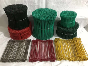 漂亮的彩色双环扎线聚氯乙烯涂层单/双环钢筋扎线 - Product Image 3