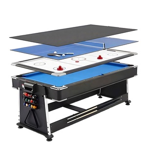 Cheap <strong>Multi</strong>-<strong>Game</strong> 4 in 1 <strong>Table</strong> <strong>With</strong> Air Hockey <strong>Table</strong> Tennis Dining <strong>Tables</strong> - Product Image 2
