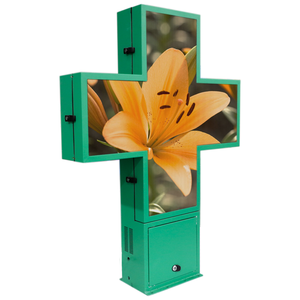 Outdoor Voll farbe Doppelseiten WIFI 4G Programmier bar P2.5 p3 p4 p5 p6 p8 p10 Kreuz LED Apotheke Display Zeichen China Hersteller - Product Image 2