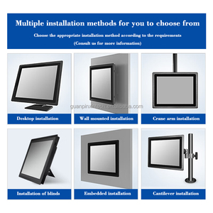 10,4 12,1 13,3 15 17 19 21,5 27 pulgadas computadora industrial Monitor integrado Pantalla táctil LCD Pantalla capacitiva de aluminio PC táctil - Product Image 5
