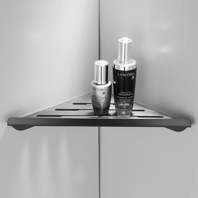 Black corner shelf