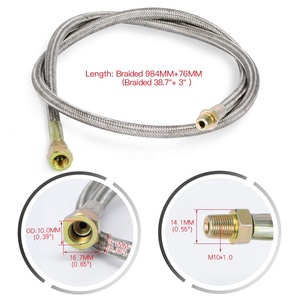 <strong>T3</strong> <strong>T4</strong> <strong>T3</strong>/<strong>T4</strong> T70 T66 TO4E <strong>Turbo</strong> Oil Feed Line Oil Return Line Oil Drain Line Kit Blue and Red PQY-TOL21 - Product Image 3