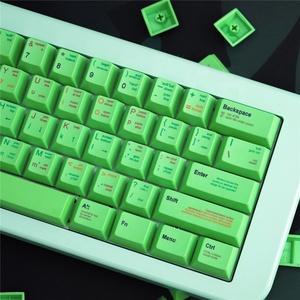 Green <strong>Programmer</strong> Theme PBT Keycaps 140 Keys DYE-SUB Cherry Profile Keycap for Cherry MX Switch 61/64 <strong>Mechanical</strong> <strong>Keyboard</strong> - Product Image 5
