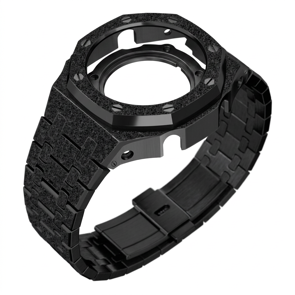black case-steel strap