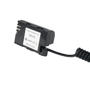 佳能5D Mark III IV 6D 7D 8D R5C相机的LP-E6虚拟电池电源电缆适配器。 - Product Image 1