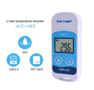 Tıbbi soğuk zincir taşımacılığı için hassas termometre RC-5 taşınabilir USB otomatik veri kayıt sıcaklık kaydedici - Product Image 5