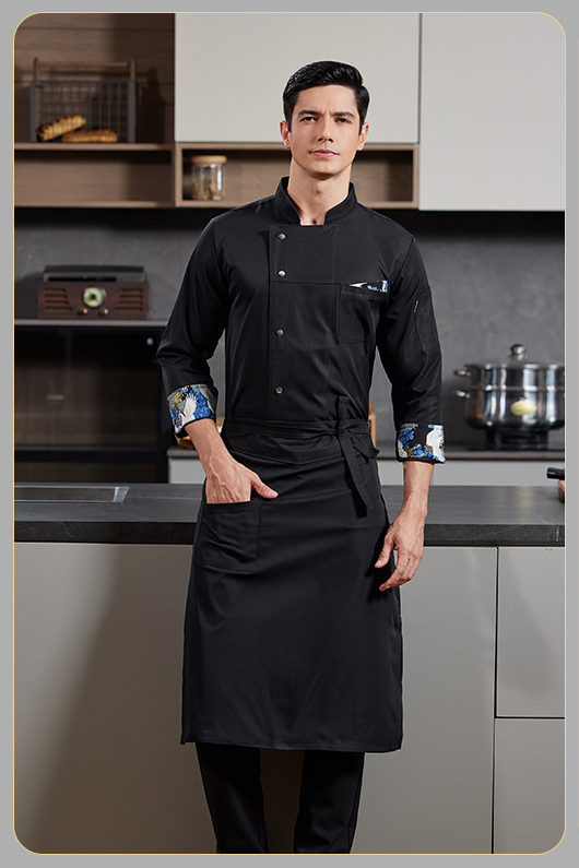 Black Coat With Half Apron