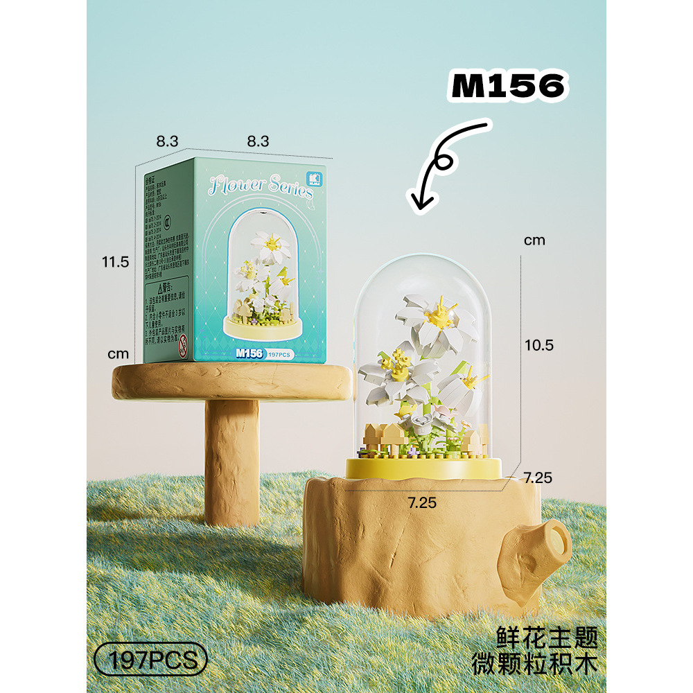 M156 Sunny Lily of the Valley (con cubierta transparente)