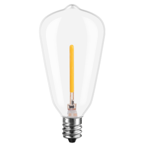 ST38飛散防止LEDエジソン電球小型ベースE12交換用ストリングライト屋外ストリング電球用 - Product Image 1