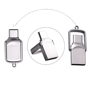 2-in-1 Dual USB C Flash Drive 2.0 tipo-C Memory Stick Thumb per telefoni Android 8GB/16GB/64GB OTG Metal Flash Disk - Product Image 3