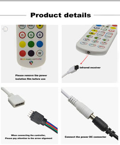 DC5-24V Controller LED RGB telecomando RGB Controller musicale LED RGB per luci al Neon a LED RGB - Product Image 4