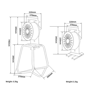 Alarma portátil de mano con soporte, sistema de alarma fijo para defensa aérea, conservación del agua, servicios eléctricos - Product Image 6