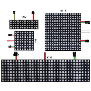 DC5V WS2812B матричная панель 8x8 8x16 8x32 программируемый цифровой индивидуально адресуемый СВЕТОДИОДНЫЙ матричный полноцветный экран - Product Image 1