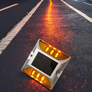 Ojo de gato đường Stud đèn vỉa hè đánh dấu nhấp nháy cao LED năng lượng mặt trời Mèo Mắt đúc nhôm không thấm nước đường Stud tacha năng lượng mặt trời - Product Image 6