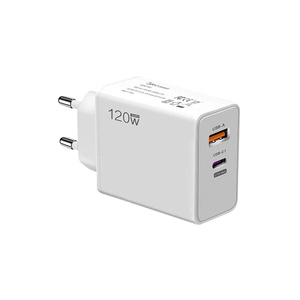 QC 3,0 67W cargador rápido tipo C adaptador para iPhone para Samsung cargador USB de doble puerto para iPhone 16 120W cargador USB carga rápida