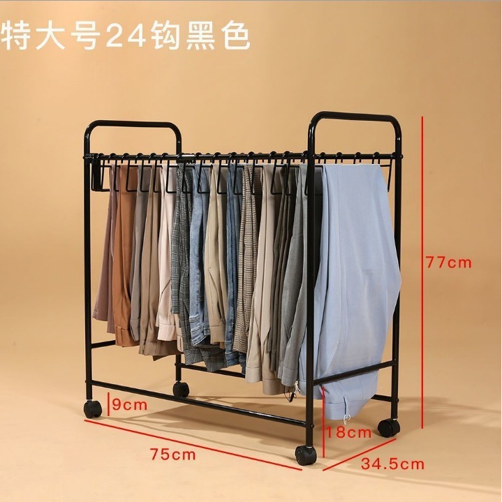 A04H-75 Wide Black 24 Hook