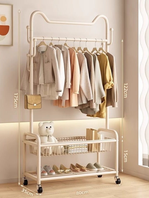 80cm blanc+panier de rangement+étagère à chaussures