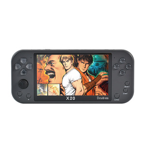 X20เครื่องเล่นเกมมือถือแบบย้อนยุคขนาด5.1นิ้ว8GB คอนโซลวิดีโอเกมแบบพกพาพร้อมเกมย้อนยุค6000ที่เข้ากันได้กับ PS4/NES/GBA