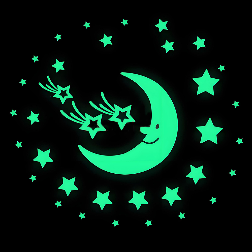 Lune et étoiles