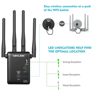 Wavlink Dual Band Wi-Fi Range Extender 5GHz 750/1200mbps 2.4GHz Access Point Long Signal Amplifier Firewall for Home <strong>Networking</strong> - Product Image 4
