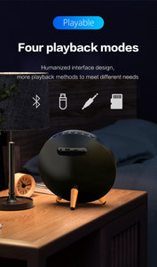 Reloj despertador digital multifuncional con luz nocturna RGB Altavoz inalámbrico portátil que incluye entrada auxiliar Pantalla de uso de radio - Product Image 4