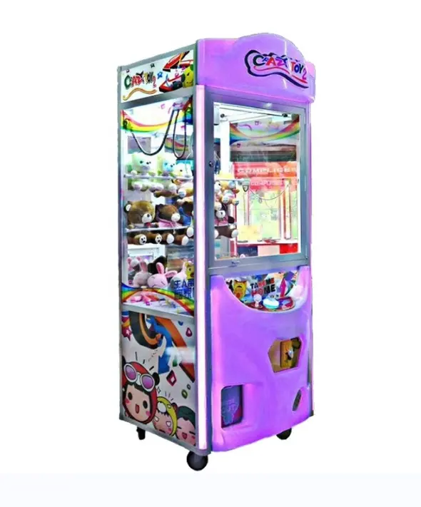 Nova Chegada Arcade Brinquedos De Pelúcia Vending Brinquedo Louco 2 Garra Crane Game Machine Garra Máquina