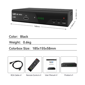 FTADvb T2 6702 Italy Tuner H265 dijital dekoder H265 Dvb T2 karasal alıcı dekoder İtalya İspanya polonya almanya avrupa için - Product Image 6