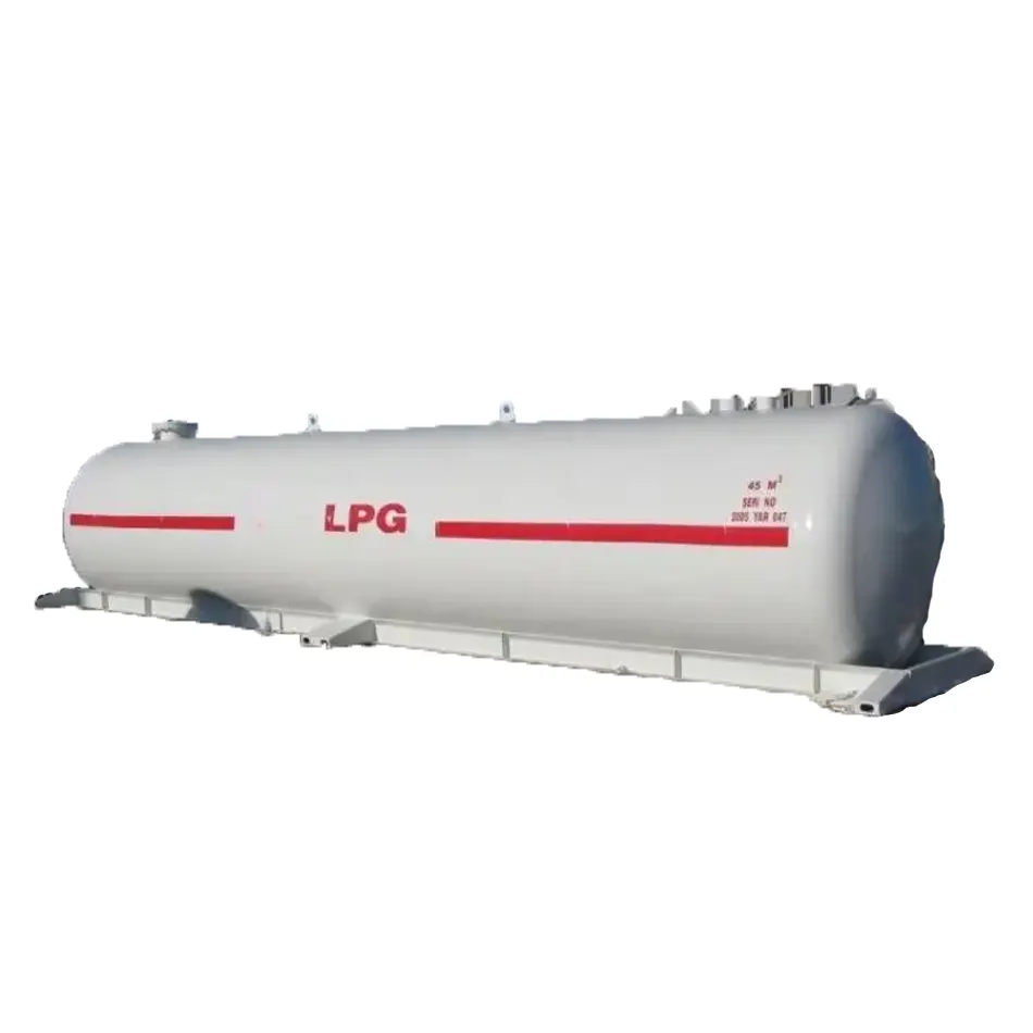 Nigéria 50cbm citerne Lpg réservoir de stockage de gaz 40m3 Lpg réservoir de stockage 50 remorques de camion remorque de camion à lit bas de haute qualité à vendre-