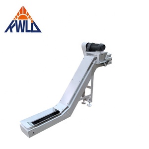 Elevador inclinado personalizado de tamaño de cinta transportadora para transporte de materiales Manejo de virutas de corte automatizado eficiente - Product Image 4