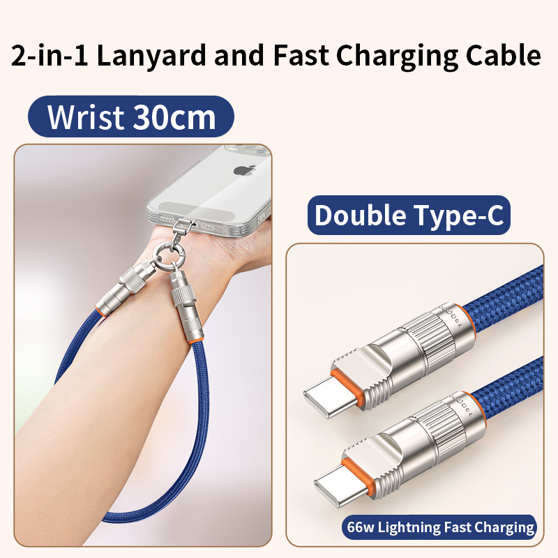 Bracelet Double Type-C - Bleu