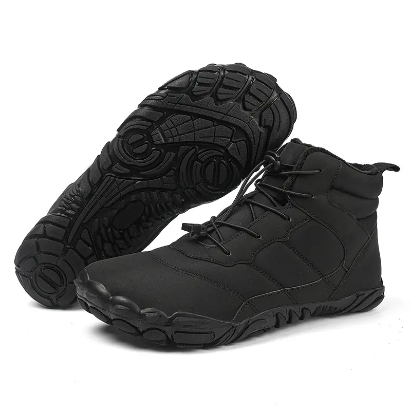 Botas de nieve para hombre Botines de invierno para mujer Zapatos de nieve de invierno impermeables Zapatillas de deporte con botas cálidas forradas de piel