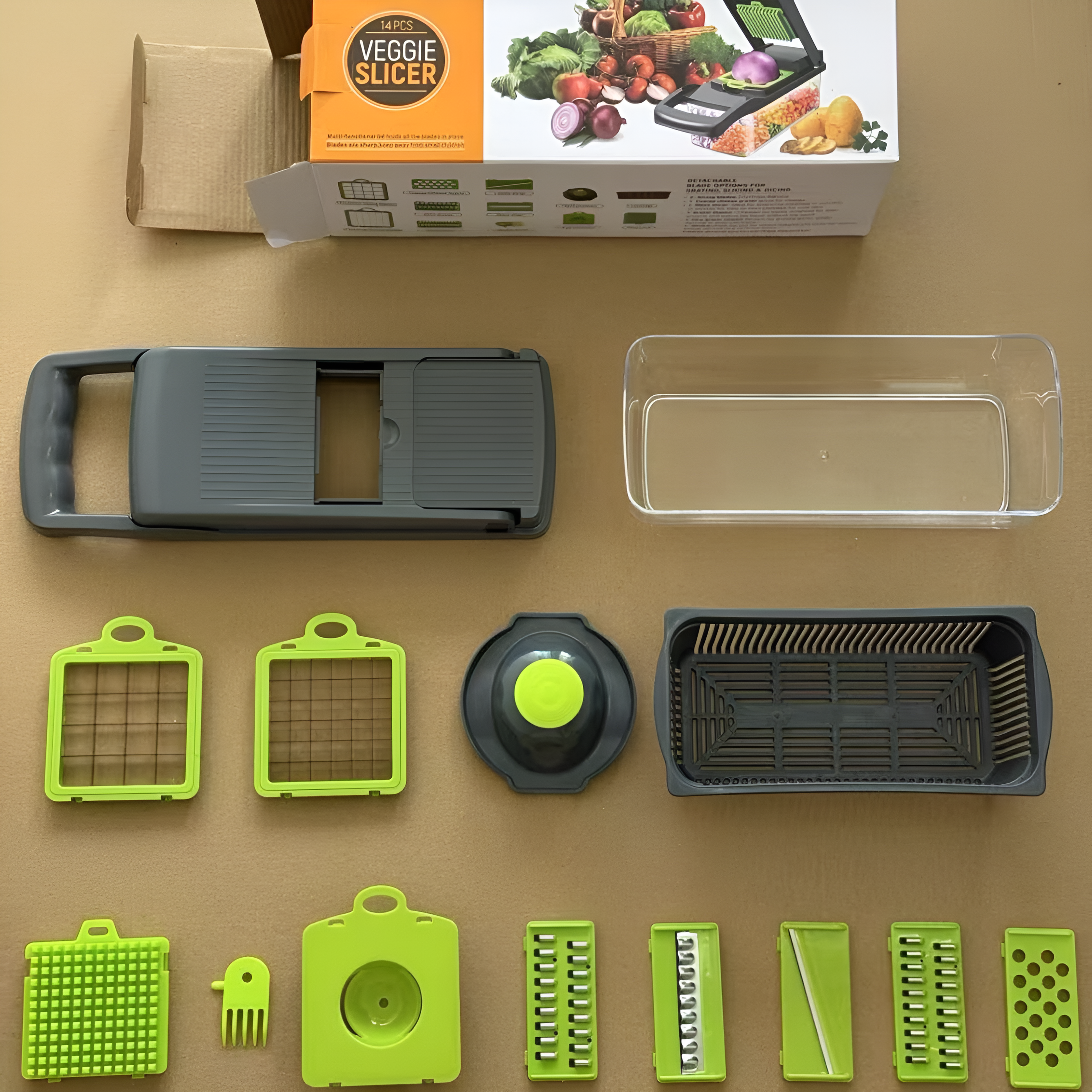 Green 14-piece square (T)