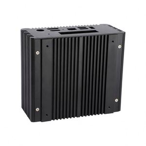 Industrielles Bildschirm gehäuse Computer Eingebauter lüfter loser Himbeer <span class=keywords><strong>Pascal</strong></span> Md Aluminium Short 2U Mini Itx Aluminium in voller Größe